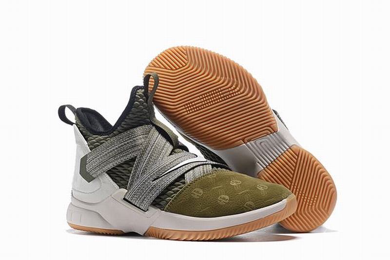 Nike Lebron James Soldier 12 Shoes Army Green